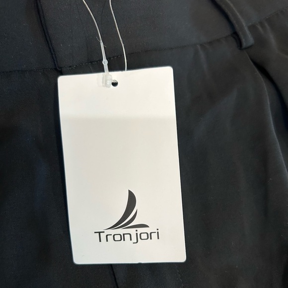 Tron Jori Elegant Black Wide Leg Women's Pants. NEW - Picture 7 of 10